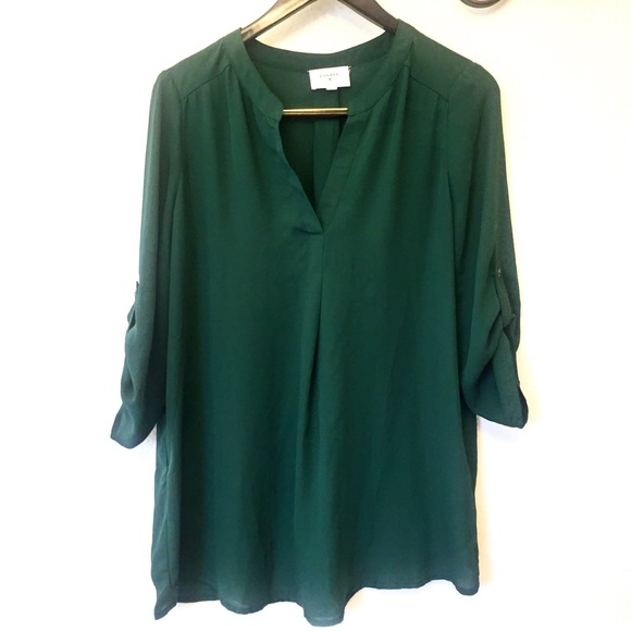 Everly Tops - Everly Green Blouse